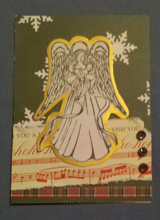 Angel Snowflake Christmas Card