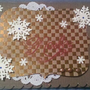 Snowflake Doily Christmas Card