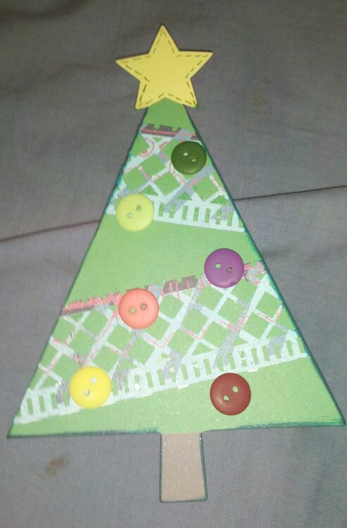Lacy Christmas Tree Card