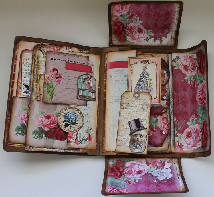 Paris Themed Folio for Ephemera&#039;s Vintage garden