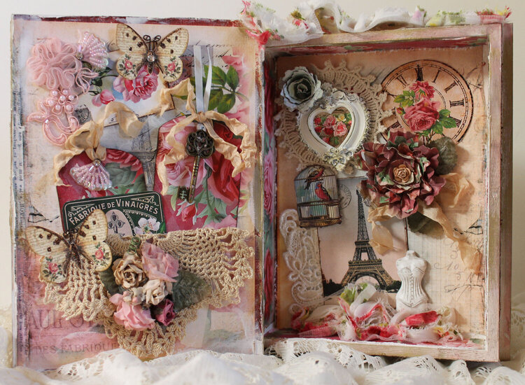 Shabby Book Box for Ephemera&#039;s Vintage Garden