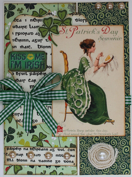 Vintage Styled St Patrick&#039;s Day Card for Gecko Galz