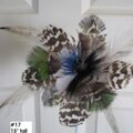 feather flower with wire stand