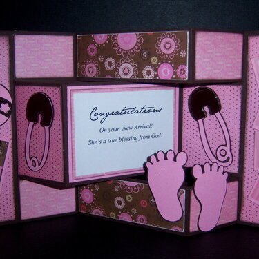 Congratulations on Your Baby Girl Card