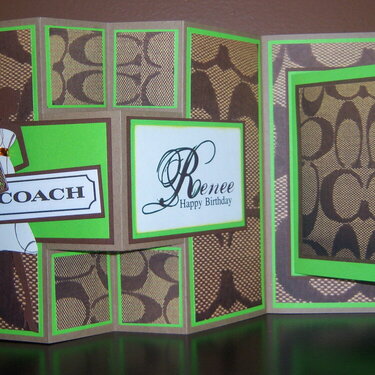 Kelly Green Purse Inspired Greetins Card