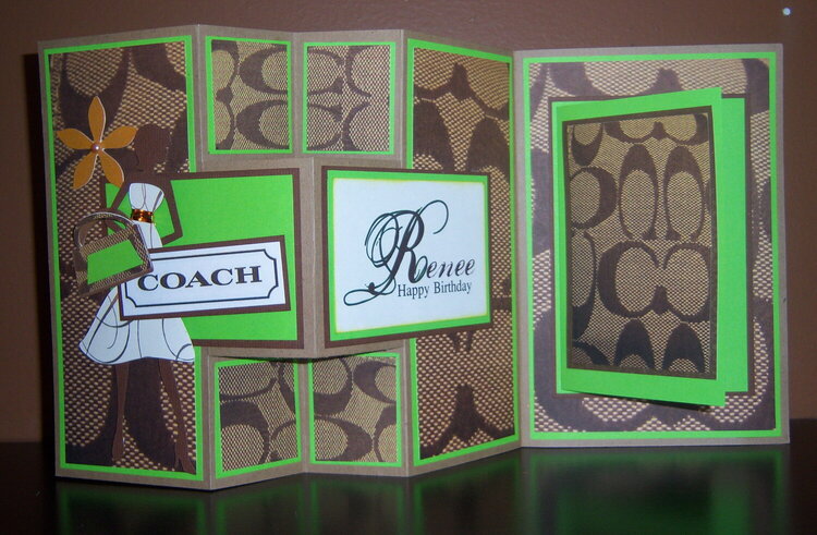 Kelly Green Purse Inspired Greetins Card