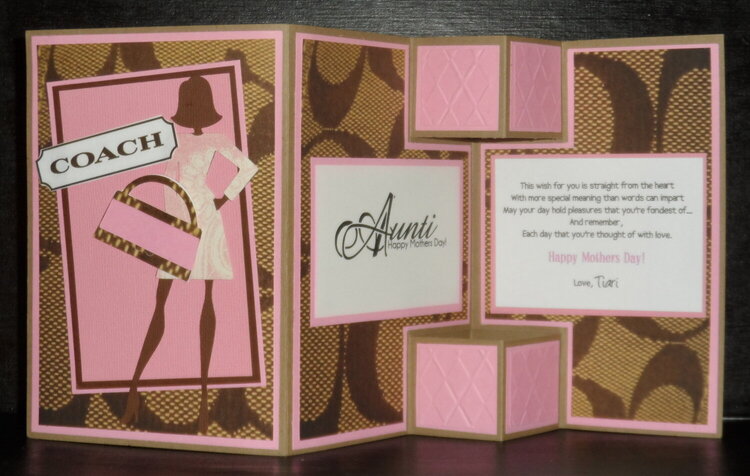 Pink Purse Inspired Greeting Card