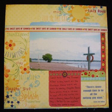 April *Sunshine* Challenge: Scrap Our Stash ~Design Team Page~