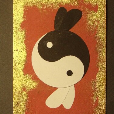 Year of the Rabbit YingYang Postcard