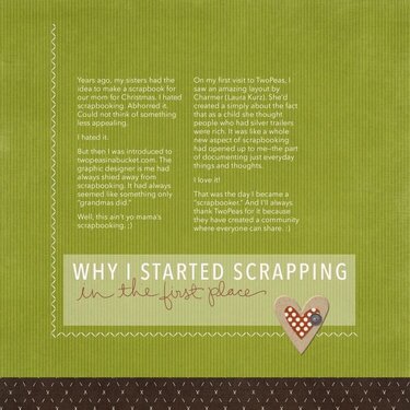 Themed Projects : Why I Started Scrapping