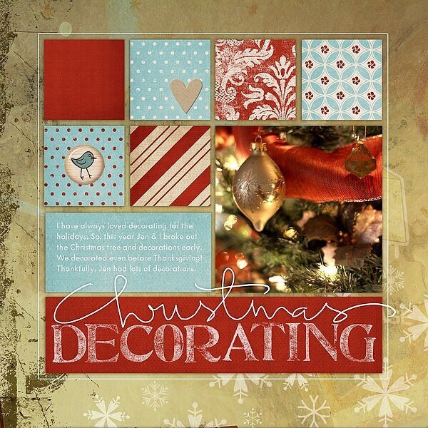 Seasonal Layouts : Christmas Decorating