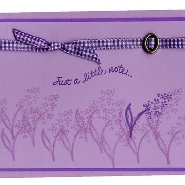 lavendar notecard