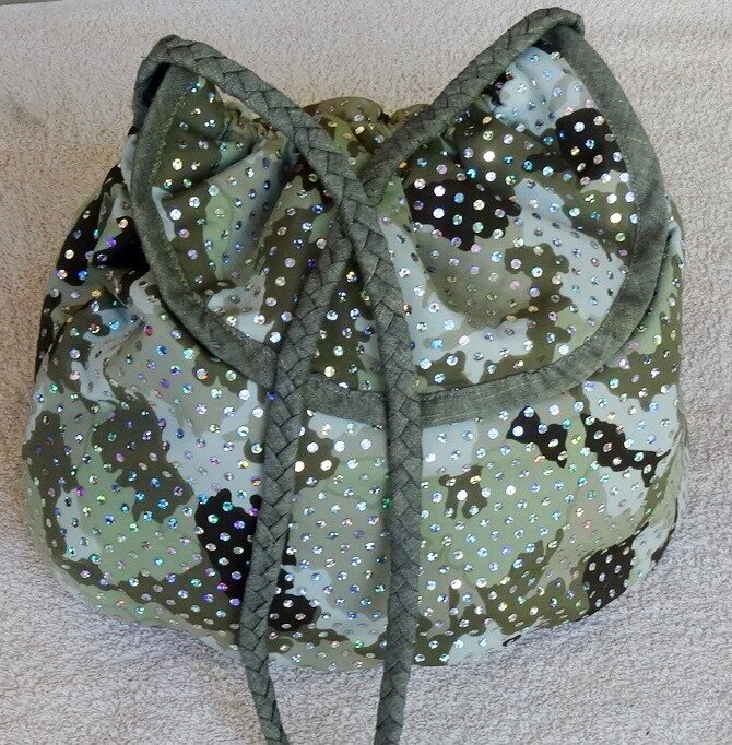 Army bling handbag