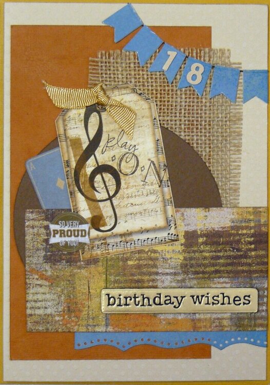 !8th birthday card for male