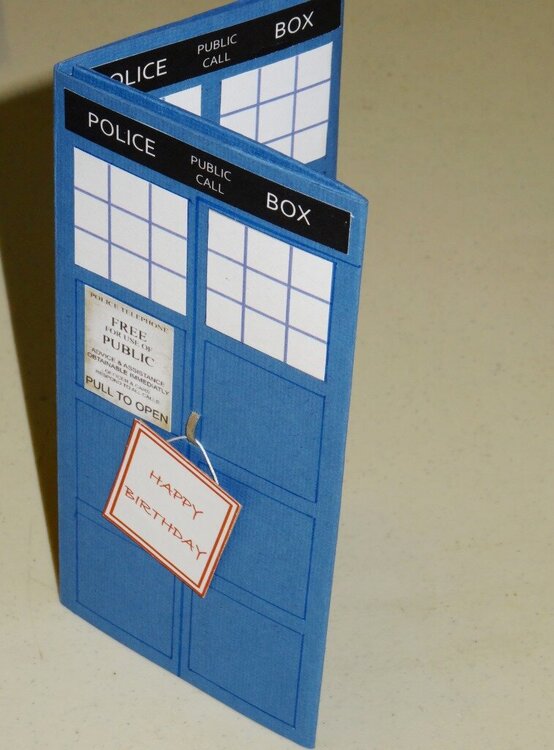 TARDIS birthday card