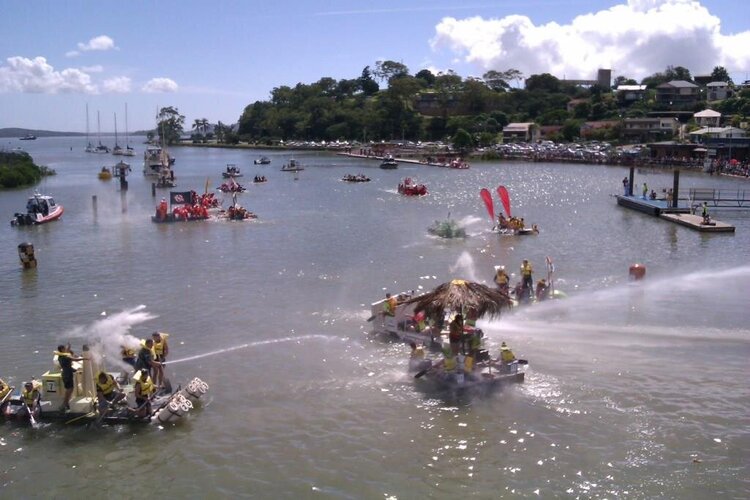 Harbour Festival raft race