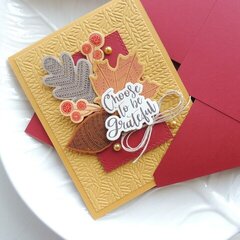 Choose To Be Grateful and Coordinating Envelope