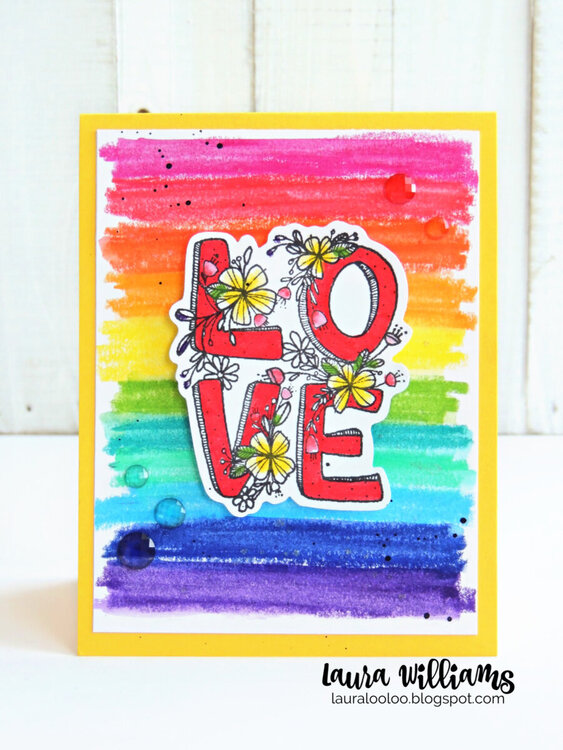 Love Squared Rainbow Valentine