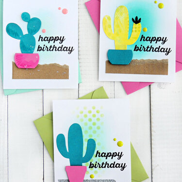 Happy Birthday Cacti Cards