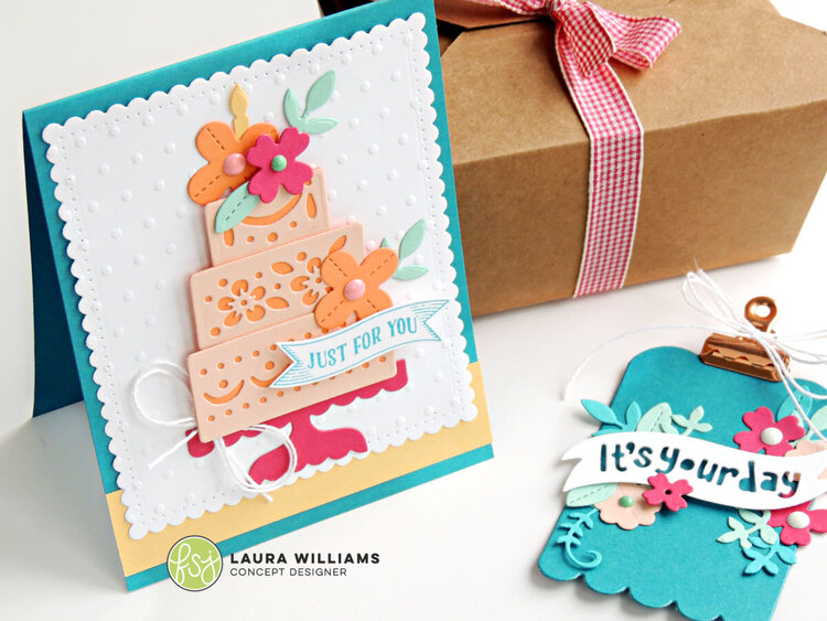 Celebrate With Cake Card and Tag