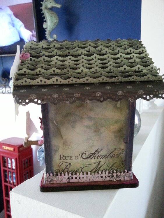 French Inspired Birdhouse - left view