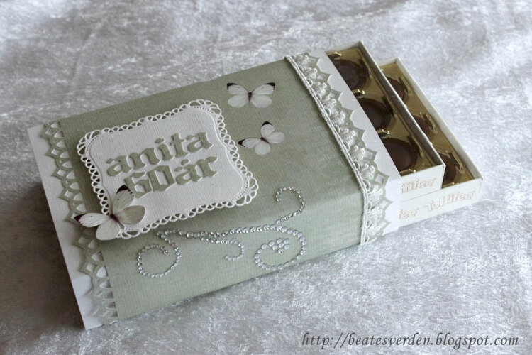 Decorated chocolate box