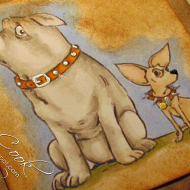 Doggie &quot;Bag&quot; Card (detail)