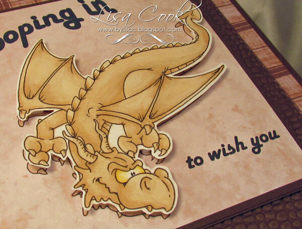 Dragon Birthday Card (detail)