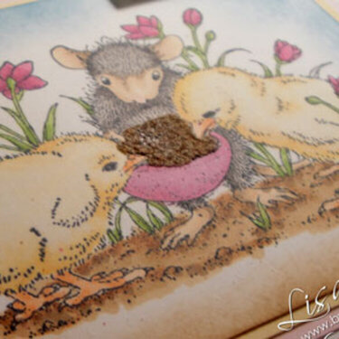 House Mouse Easter Wishes (detail)