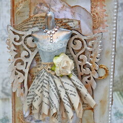 Shabby Chic Altered Cigar Box and Dressform
