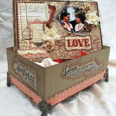 LOVE altered box **Scrapthat**