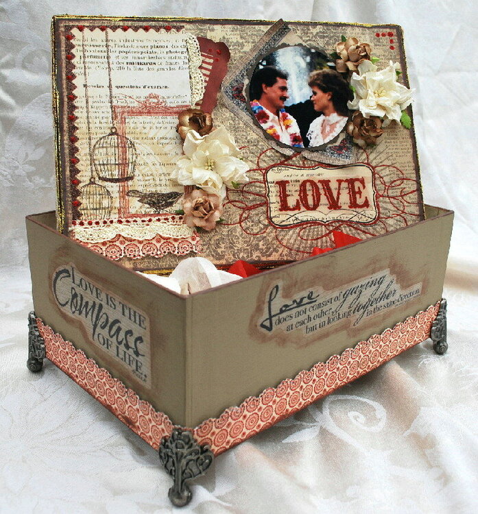 LOVE altered box **Scrapthat**