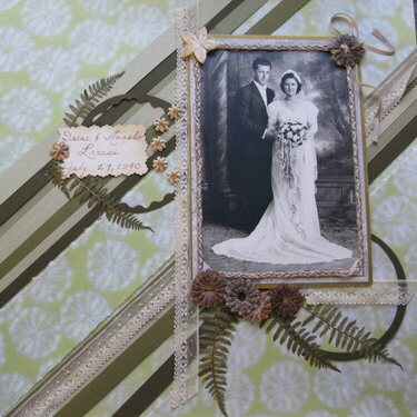 Aunt Irene&#039;s Wedding Photograph 1940