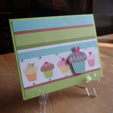 Simple cupcake Birthday card