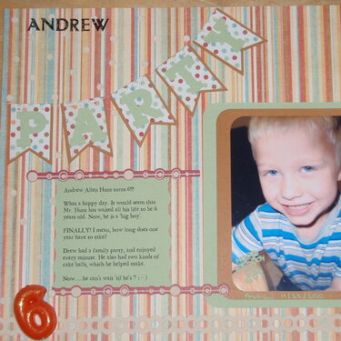 Andrew, 6th Birthday