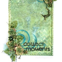 Collent Moments canvas and TUTORIAL  *** Scraps of Darkness *** "Jamaican Sunset" Kit