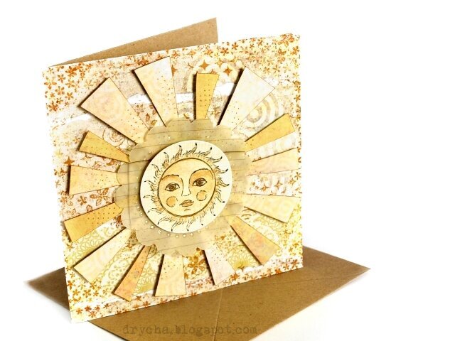 Sunny card with 3rd Eye stamps