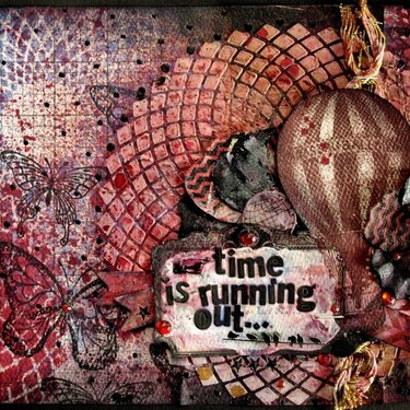 &quot;Time is running out&quot; journal page *Scraps of Darkness* &quot;Destinations&quot; Kit