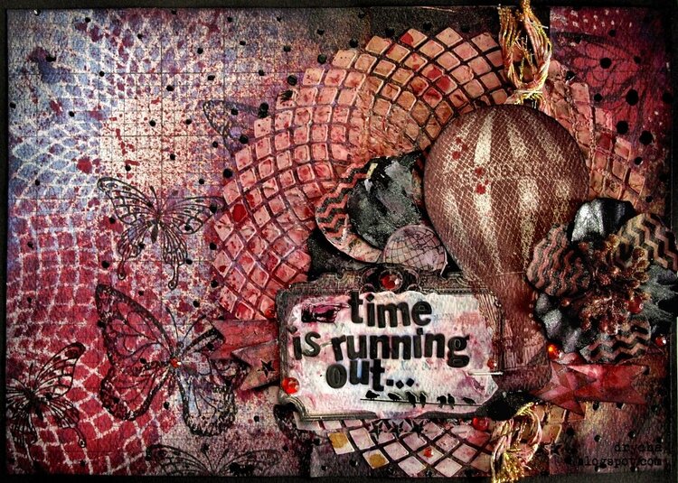 &quot;Time is running out&quot; journal page *Scraps of Darkness* &quot;Destinations&quot; Kit