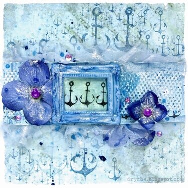 marine card with new 3rd Eye stamps &lt;3