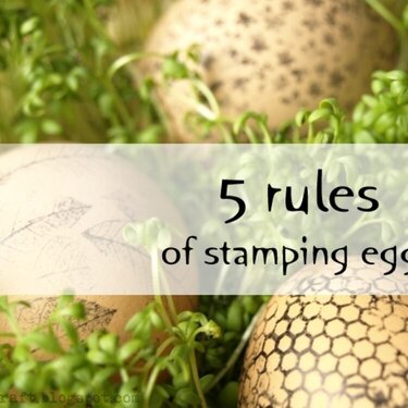 How to stamp easter eggs?