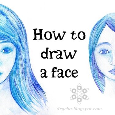 How to draw a face - video tutorial