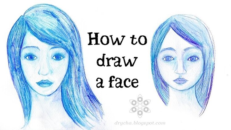 How to draw a face - video tutorial