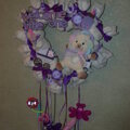Diaper wreath for my friend