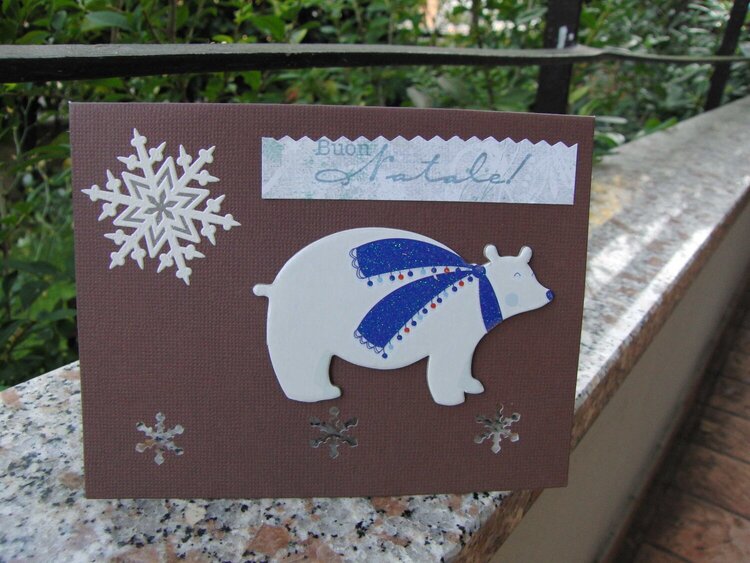 Christmas card: bear