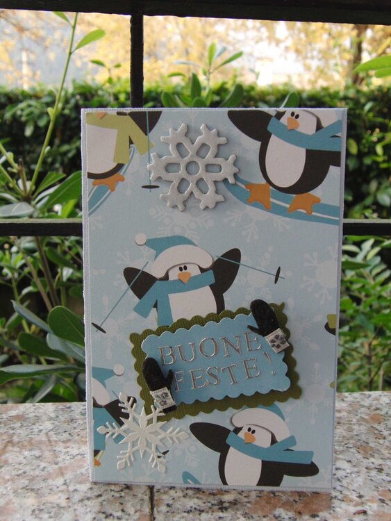 Xmas card: Penguins