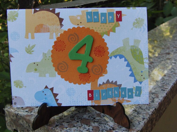 Birthday card Dinosaurs