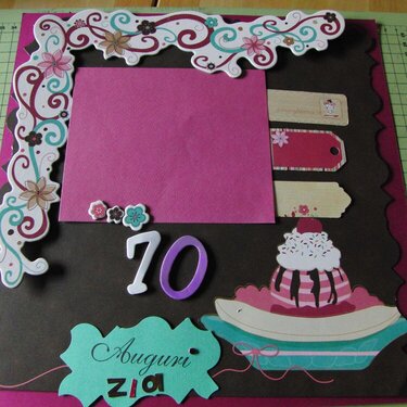 70th birthday layout