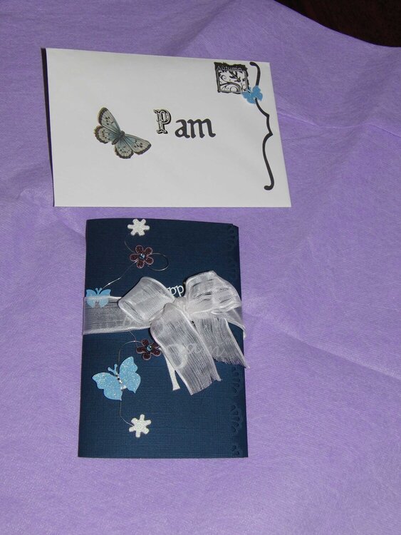 Birthday blue card for a special friend