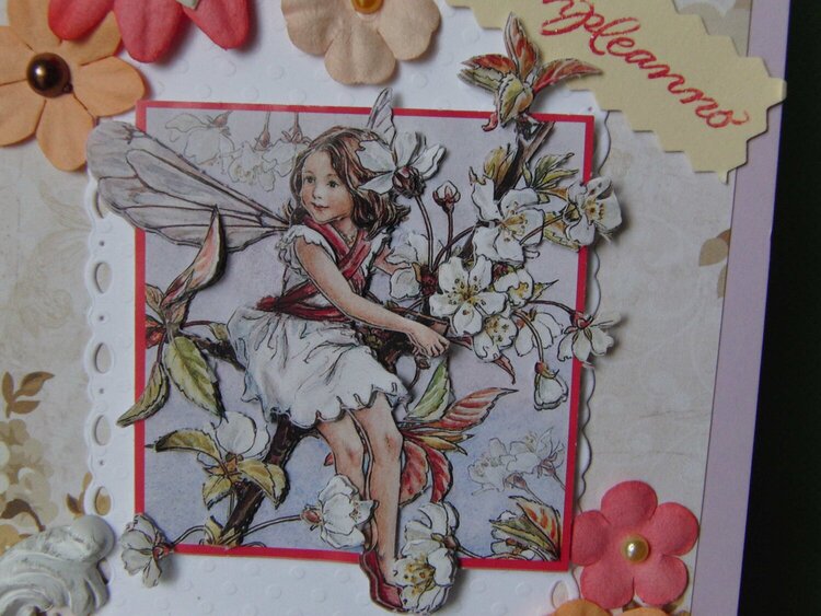 Birthday card with a flower fairy-1